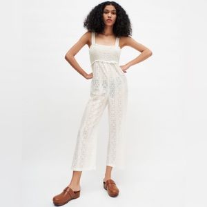 NWT Zara White Lace Jumpsuit